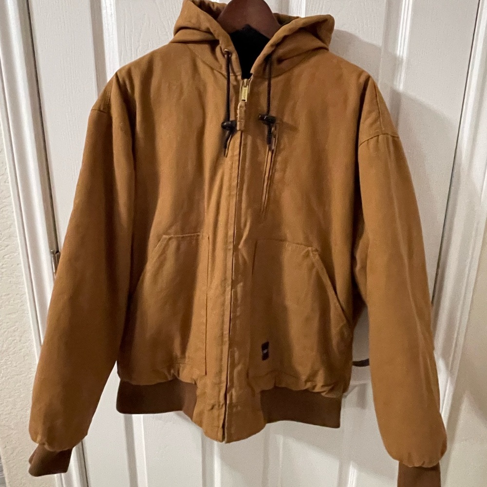 Men's Brown Hooded Jacket